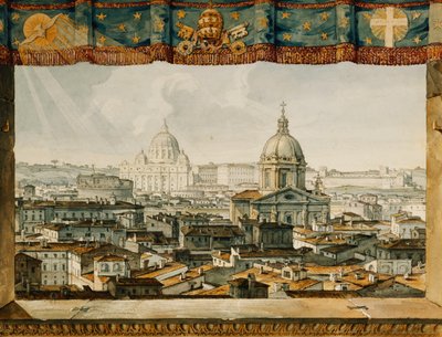 Roma da Trinita dei Monti, de Charles Robert Cockerell