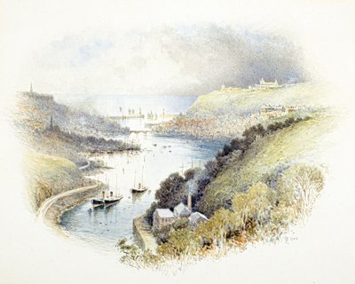 Whitby, Yorkshire (aguarela) de Charles Robertson