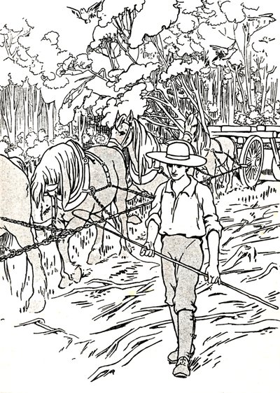 Um Colono Limpando Sua Terra, 1912 de Charles Robinson