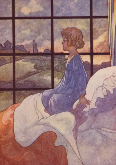 Um céu vermelho pela manhã (litografia a cores) de Charles Robinson
