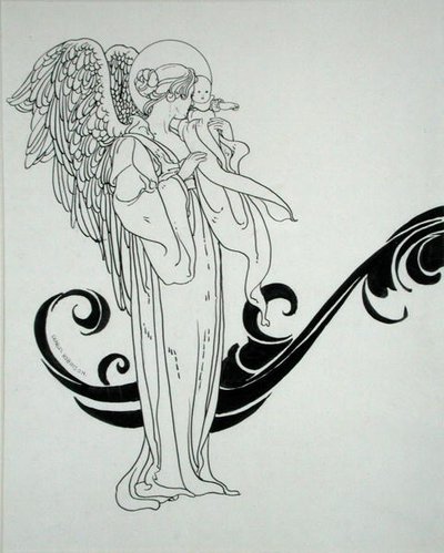 Angel and Baby, ilustração de 