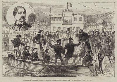 Chegada do Coronel Synge em Salônica após sua libertação pelos Brigands de Sir John Charles Robinson