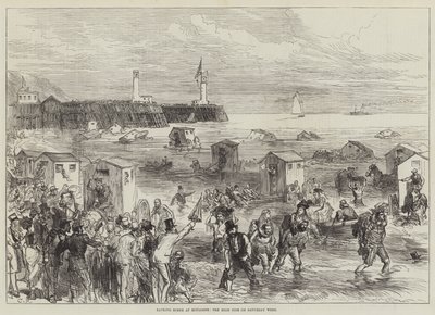 Cena de banho em Boulogne, a maré alta no sábado semana de Sir John Charles Robinson
