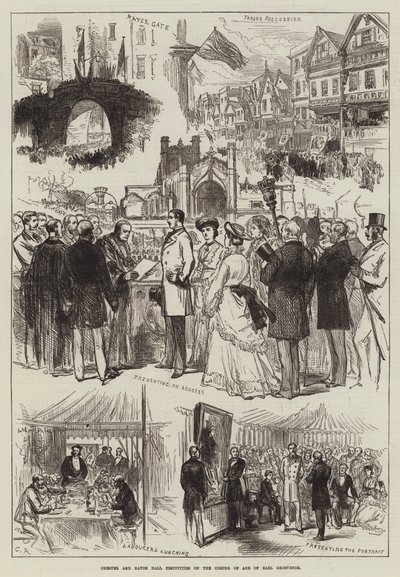 Festas de Chester e Eton Hall na vinda da idade de Earl Grosvenor de Sir John Charles Robinson