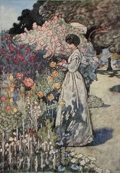 Flores de corte, publicado em 1912 (cor litho) de Charles Robinson