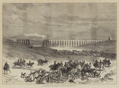Caça à raposa na Campagna, última reunião da caçada romana de Sir John Charles Robinson