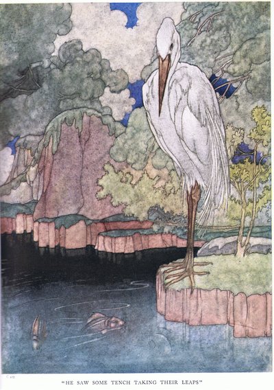 Ele viu algumas Tench dando seus saltos, década de 1930 de Charles Robinson