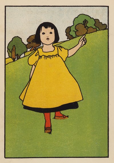Ilustração para Babes and Birds (litografia a cores) de Charles Robinson