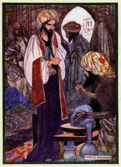 Ilustração para o Rubaiyat de Omar Khayyam de Charles Robinson