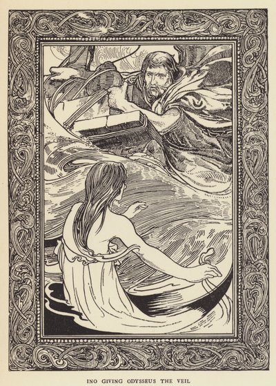 Ino dando Odysseus o véu de Sir John Charles Robinson