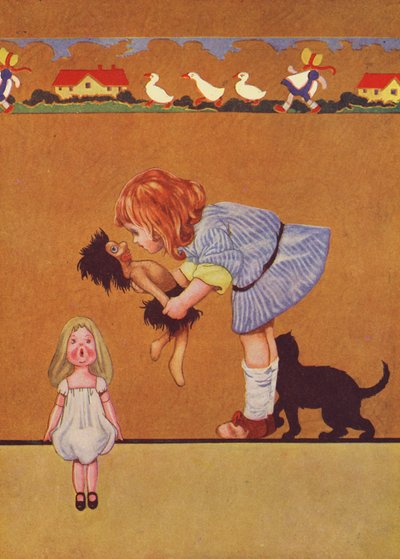O beijo é a favor (litografia a cores) de Charles Robinson