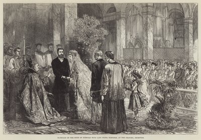 Casamento do duque de Norfolk com Lady Flora Hastings, no Oratório, Brompton de Sir John Charles Robinson