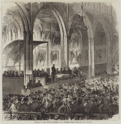 Encontro do Congresso da Igreja em St. Andrew&39;s Hall, Norwich de Sir John Charles Robinson