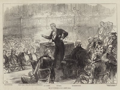 Sr. HM Stanley no St James Hall de Sir John Charles Robinson