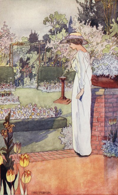 O nosso Jardim Sentimental: O Jardim Holandês (cor litho) de Charles Robinson