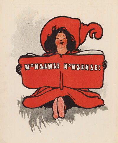 Ler disparates, disparates! (litografia a cores) de Charles Robinson