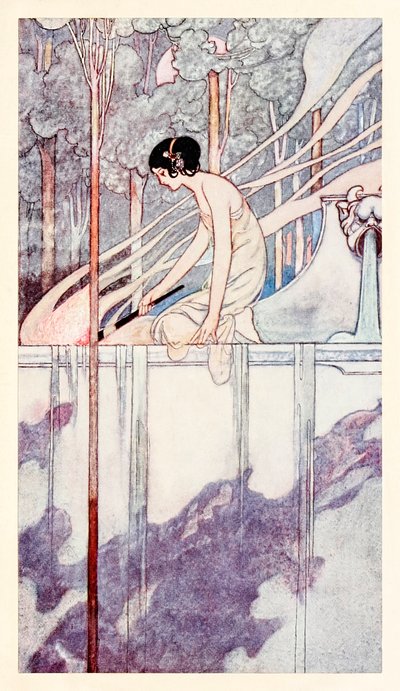 "Ela queimou com amor, como a palha com fogo flameja, ela queimou o amor, assim que a palha queima" de "Fair and False" em The Songs and Sonnets of William Shakespeare de Charles Robinson