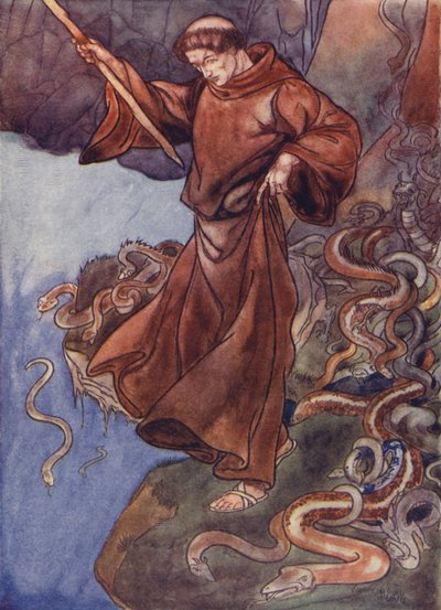 São Patrício libertando a Irlanda das cobras de Charles Robinson