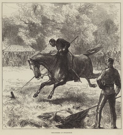 Tent-Pegging em Hurlingham de Sir John Charles Robinson