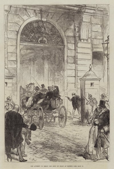 A tentativa de atirar no rei da Espanha em Madrid de Sir John Charles Robinson