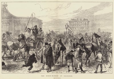 O mercado de cavalos em Islington de Sir John Charles Robinson