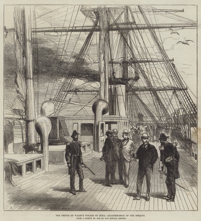 A Viagem do Príncipe de Gales à Índia, Quarter-Deck do Serapis de Sir John Charles Robinson