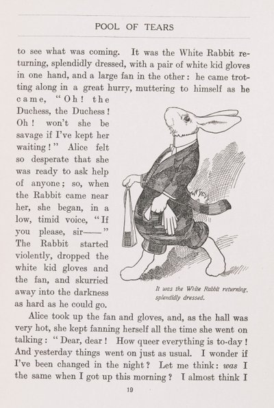 O Coelho Branco esplendidamente vestido de Charles Robinson