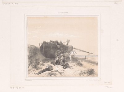 Barco na praia de Charles Rochussen