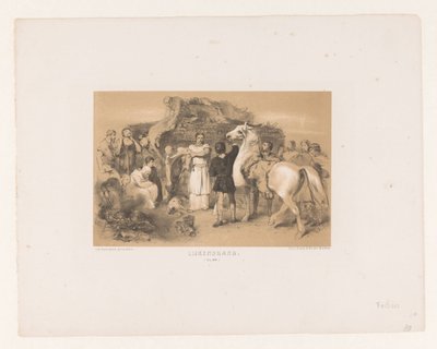 Cremação de guerreiros mortos Corpse Burn (título no objeto) de Charles Rochussen