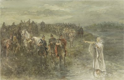 O General Romano Drusus e o adivinho germânico de Charles Rochussen