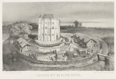 Castelo do século XI (título sobre o objecto) de Charles Rochussen
