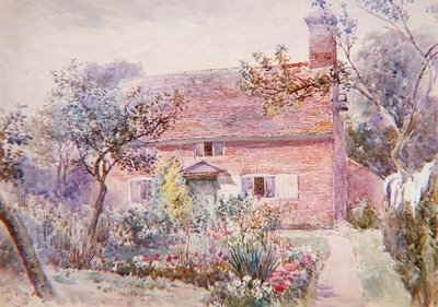 Um jardim em casa de campo de Charles Rowbotham