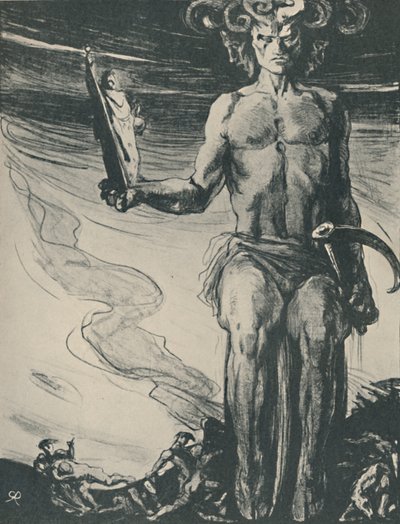 Cartaz de The Dynasts, de Thomas Hardy, 1919 de Charles S Ricketts