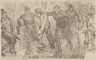 Pensamento feliz para Punch, 16 de dezembro de 1876, 1876. de Charles Samuel Keene