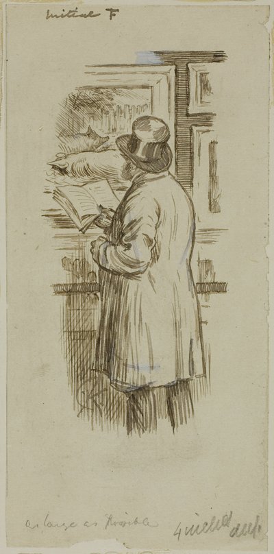 homem em exposição de Charles Samuel Keene