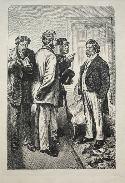Nosso Peru de Natal, Sr. Bobsby Preocupado de Charles Samuel Keene