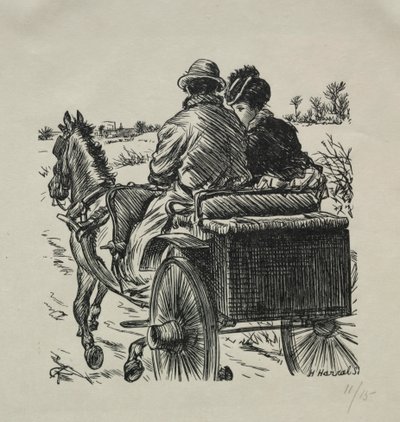 O Casaco com Forro de Pele, 1869. de Charles Samuel Keene