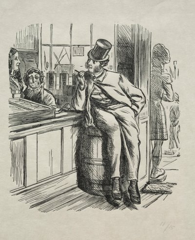 O que veio para matar um tio rico Uma vez no Natal, 1865. de Charles Samuel Keene