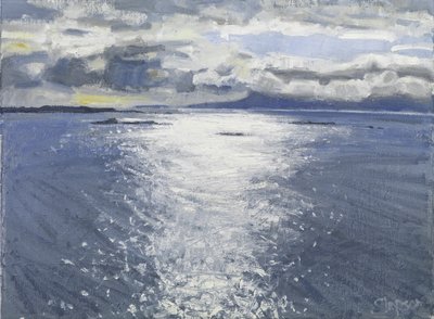 Noite escura, 2017 (óleo sobre tela) de Charles Simpson