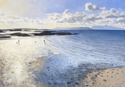 Passeadores de cães, Costa Oeste, 2015 (óleo sobre tela) de Charles Simpson