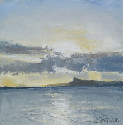 Eigg, 2013 (óleo sobre tela) de Charles Simpson