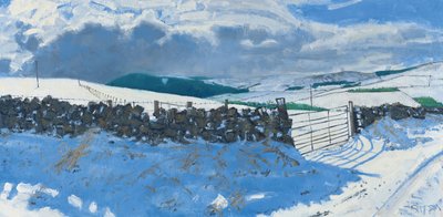 Paisagem de neve, início de março, 2014 (óleo sobre tela) de Charles Simpson