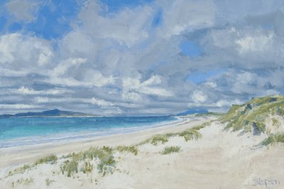 West Beach, Berneray, 2013 (óleo sobre tela) de Charles Simpson