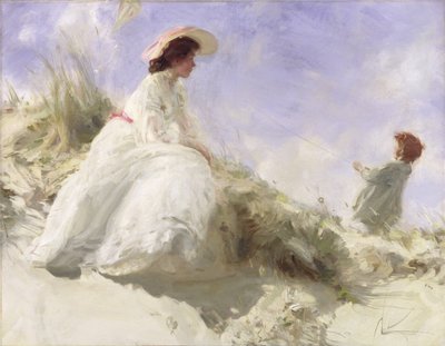 O papagaio (óleo sobre tela) de Charles Sims