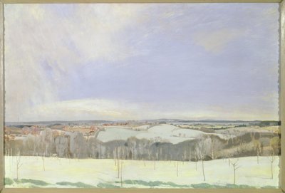 The Weald Winter, (têmpera no painel) de Charles Sims