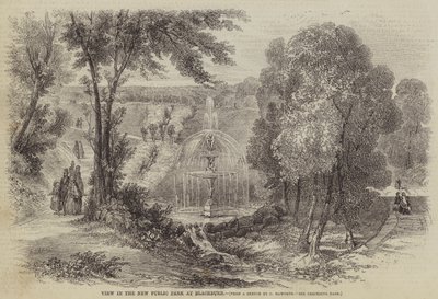 Ver no novo parque público em Blackburn de Charles Singleton Haworth