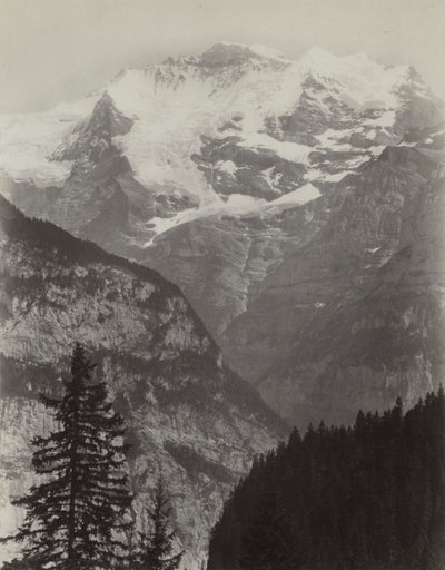 Jungfrau, vista de Murren, Suíça de Charles Soulier