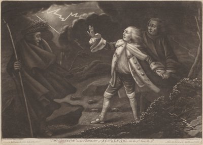 Sr. Garrick no Carácter do Rei Lear - "Rei Lear", Acto III, Cena V de Charles Spooner