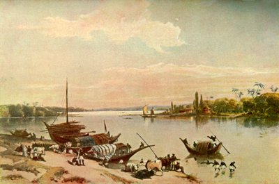 Barrackpur - no Ganges perto de Calcutá, 1840, 1901. de Charles Stewart Hardinge