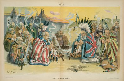 Vamos ter paz, 1896 (cromolitógrafo) de Charles Taylor